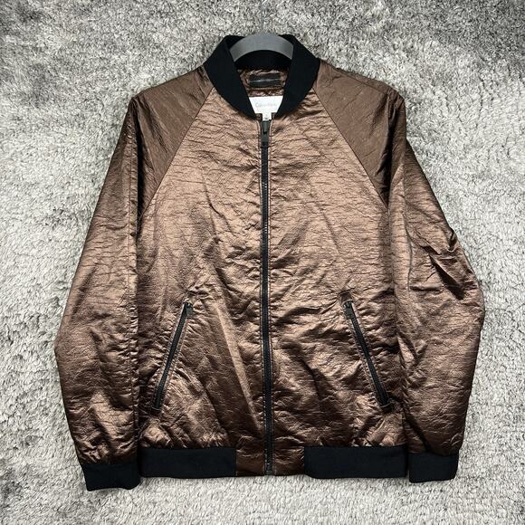 Calvin Klein Mens Copper Bomber Jacket Small